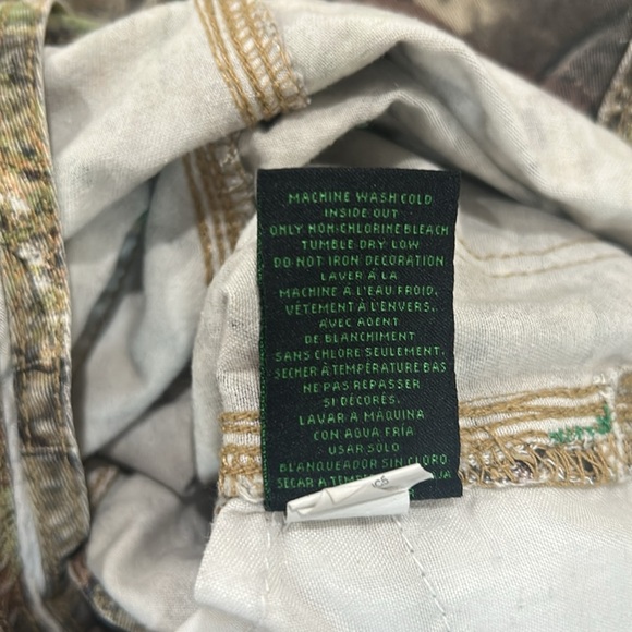 John Deere Camo Print Boys Bib Overalls Sz 5 front pockets & adjustable straps - Picture 10 of 10